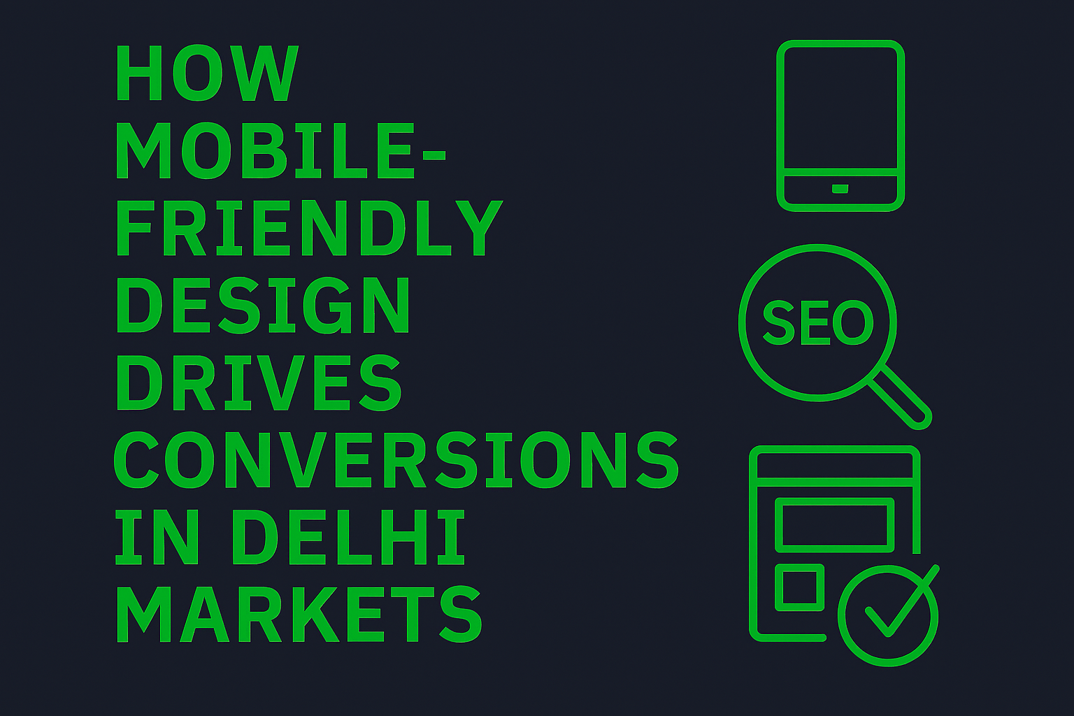 How Mobile-Friendly Design Drives Conversions in Delhi Markets