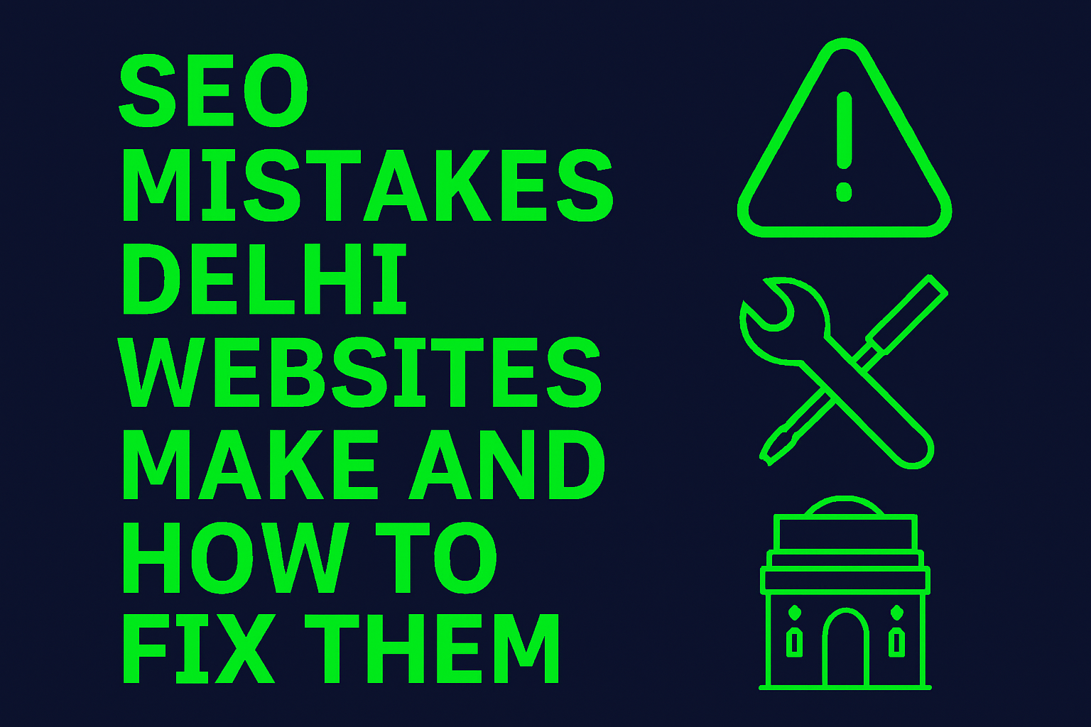 SEO Mistakes Delhi Websites Make and How to Fix Them