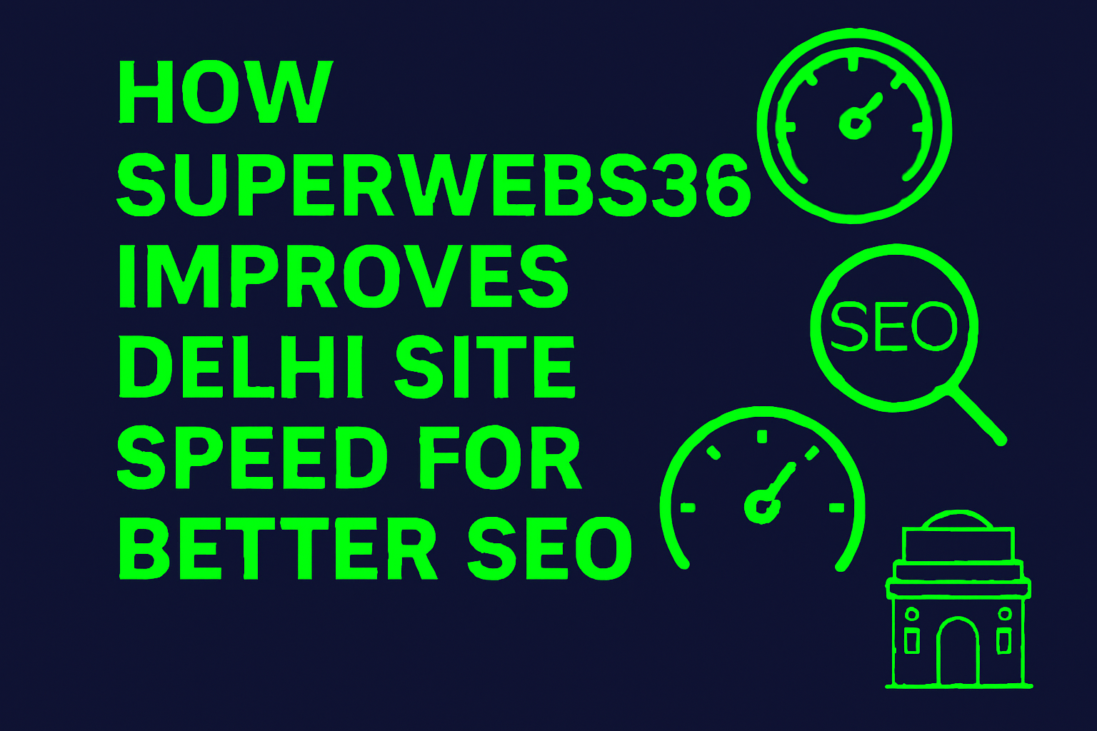 How Superwebs360 Improves Delhi Site Speed for Better SEO