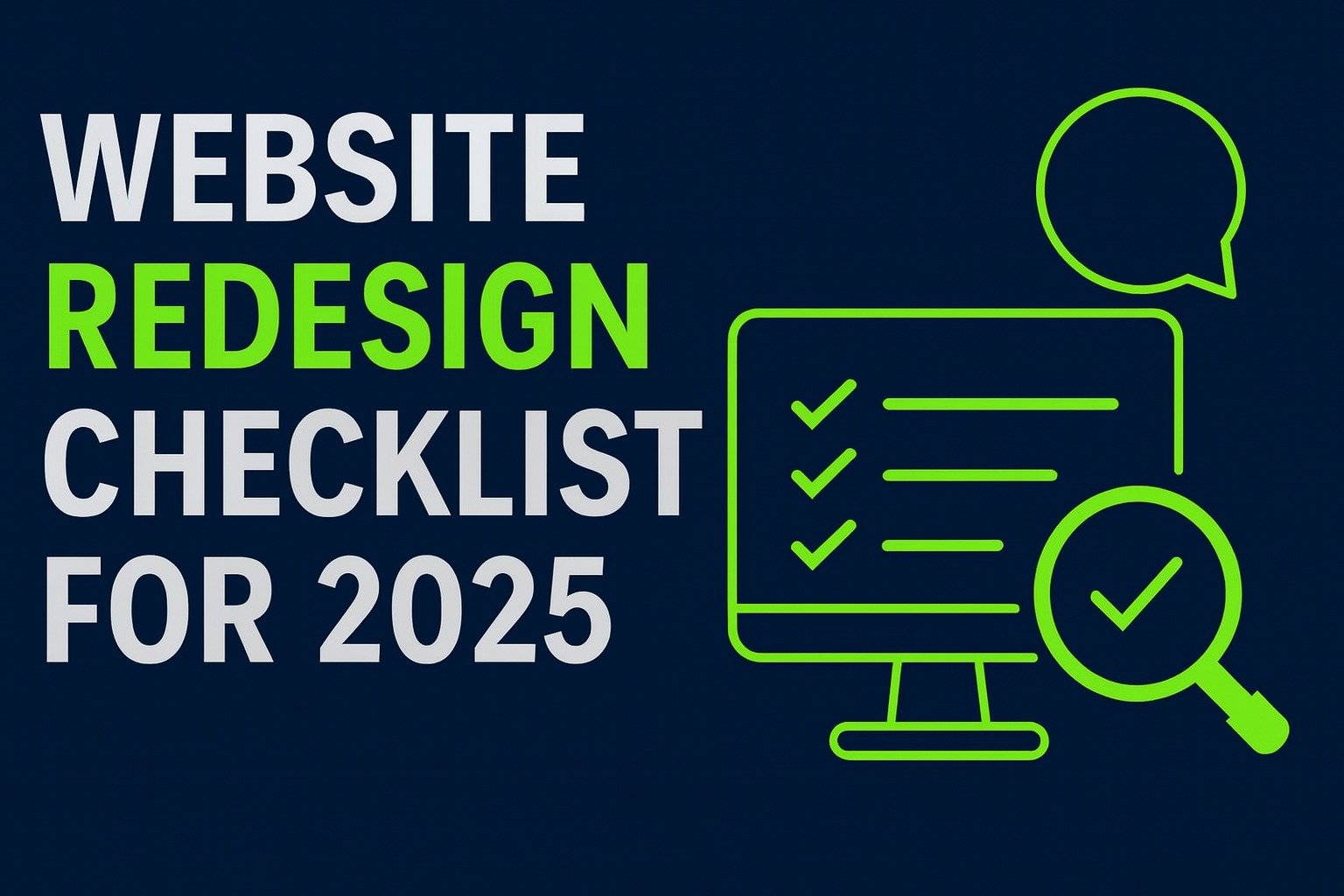 Website Redesign Checklist for 2025